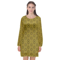 Damietta Long Sleeve Chiffon Shift Dress  by deformigo