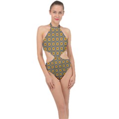 Arismendi Halter Side Cut Swimsuit by deformigo