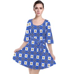 Mathiveri Velour Kimono Dress