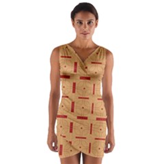 Tangra Wrap Front Bodycon Dress