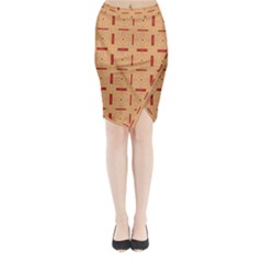 Tangra Midi Wrap Pencil Skirt