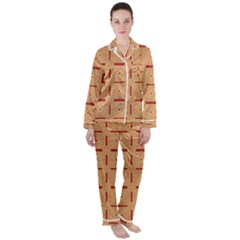 Tangra Satin Long Sleeve Pyjamas Set