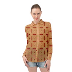 Tangra Long Sleeve Chiffon Shirt