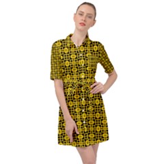 Venturo Belted Shirt Dress by deformigo