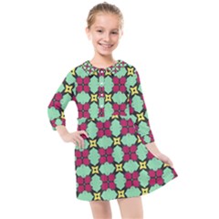 Nuria Kids  Quarter Sleeve Shirt Dress by deformigo