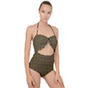 Mesori Scallop Top Cut Out Swimsuit View1