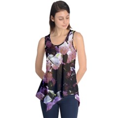 Purple Snowballs Sleeveless Tunic