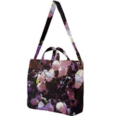 Purple Snowballs Square Shoulder Tote Bag