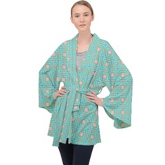 Baricetto Long Sleeve Velvet Kimono 