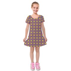 Senouras Kids  Short Sleeve Velvet Dress