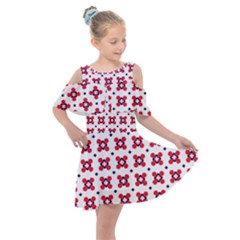 Farinoli Kids  Shoulder Cutout Chiffon Dress
