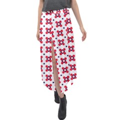 Farinoli Velour Split Maxi Skirt