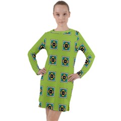 Lemona Long Sleeve Hoodie Dress by deformigo