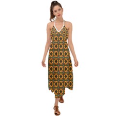 Banyan Halter Tie Back Dress  by deformigo