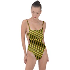 Murdo Tie Strap One Piece Swimsuit by deformigo