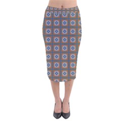 Cyprid Velvet Midi Pencil Skirt by deformigo