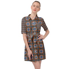 Cyprid Belted Shirt Dress