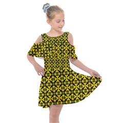 Bertha Kids  Shoulder Cutout Chiffon Dress by deformigo