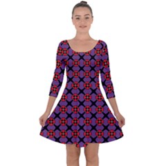 Dionysia Quarter Sleeve Skater Dress by deformigo