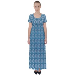 Ningaloo High Waist Short Sleeve Maxi Dress by deformigo