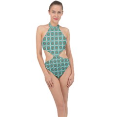 Waitomo Halter Side Cut Swimsuit