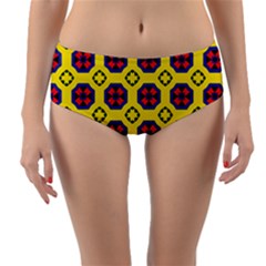 Memphis Reversible Mid-waist Bikini Bottoms by deformigo