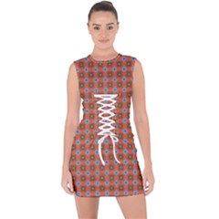 Persia Lace Up Front Bodycon Dress by deformigo