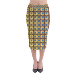 Montezuma Velvet Midi Pencil Skirt by deformigo