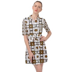 Peola Belted Shirt Dress by deformigo