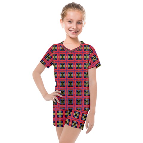 Wolfville Kids  Mesh Tee And Shorts Set by deformigo