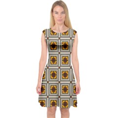 Leptis Capsleeve Midi Dress by deformigo