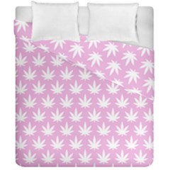 Kawaii Cannabis  Duvet Cover Double Side (california King Size)