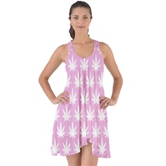 Kawaii Cannabis  Show Some Back Chiffon Dress by thethiiird