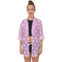 Kawaii Cannabis  Open Front Chiffon Kimono View1