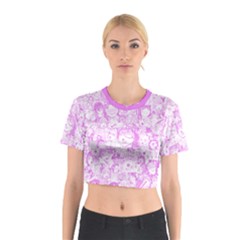 Pink Hentai  Cotton Crop Top