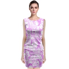 Pink Hentai  Classic Sleeveless Midi Dress