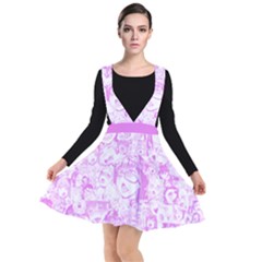 Pink Hentai  Plunge Pinafore Dress