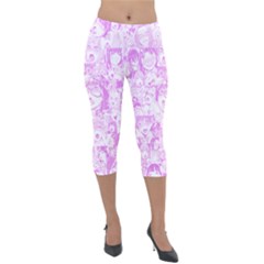 Pink Hentai  Lightweight Velour Capri Leggings 