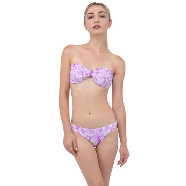 Pink Hentai  Classic Bandeau Bikini Set