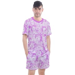 Pink Hentai  Men s Mesh Tee and Shorts Set