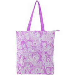 Pink Hentai  Double Zip Up Tote Bag