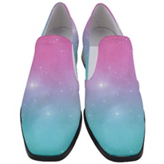 Pastel Goth Galaxy  Women Slip On Heel Loafers