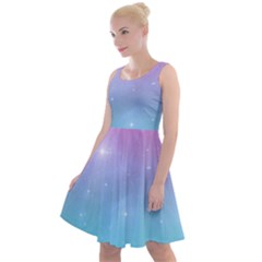 Pastel Goth Galaxy  Knee Length Skater Dress