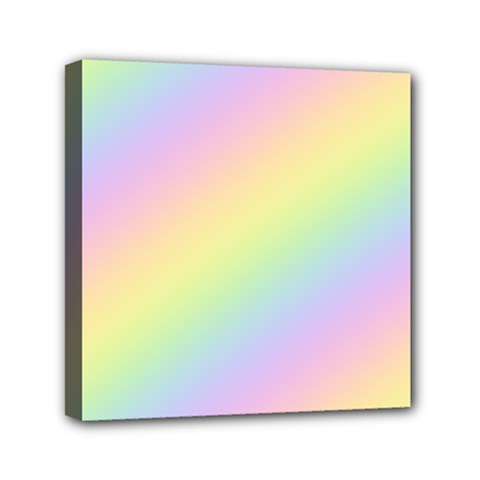 Pastel Goth Rainbow  Mini Canvas 6  X 6  (stretched) by thethiiird