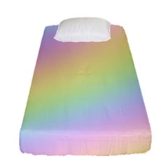 Pastel Goth Rainbow  Fitted Sheet (single Size) by thethiiird