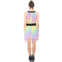 Pastel Goth Rainbow  Halter Collar Waist Tie Chiffon Dress View2