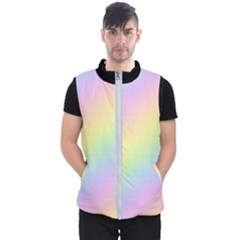 Pastel Goth Rainbow  Men s Puffer Vest by thethiiird