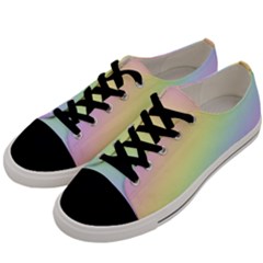 Pastel Goth Rainbow  Men s Low Top Canvas Sneakers by thethiiird