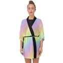 Pastel Goth Rainbow  Half Sleeve Chiffon Kimono View1