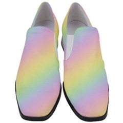 Pastel Goth Rainbow  Women Slip On Heel Loafers by thethiiird